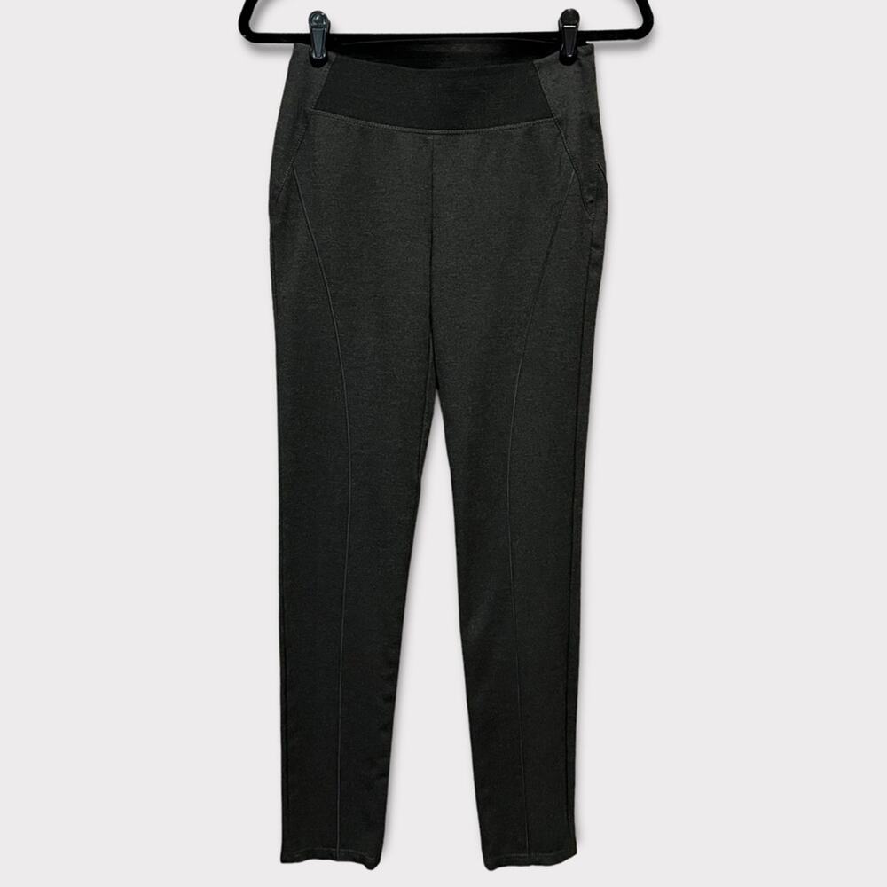 Lafayette 148 Elastic Waist Pull On Charcoal Legging size S